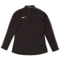 Nike Womens Dri Fit Pullover Tracksuit Top UK 10 Small Black Colourblock