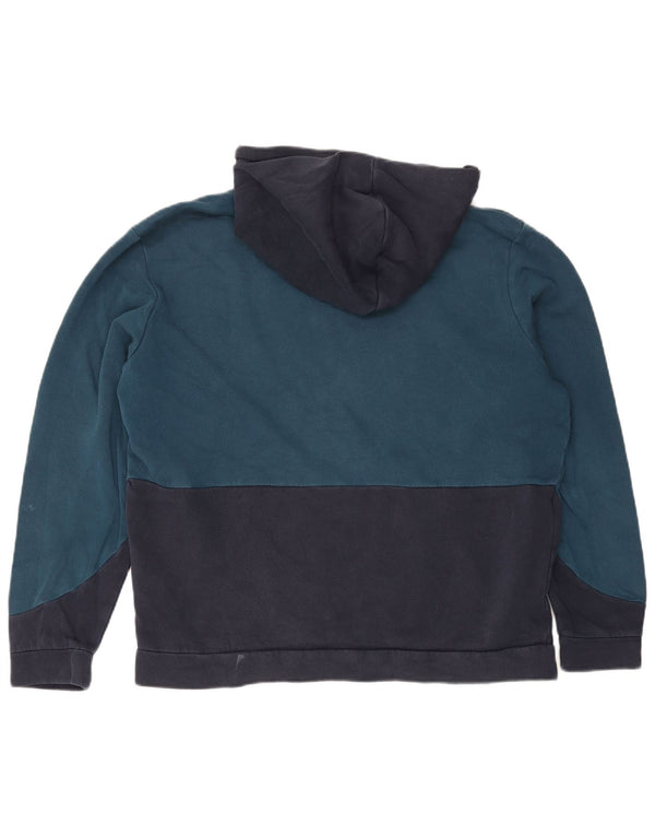 Jack & Jones Ανδρικά γραφικά κουκούλα άλτης 2XL Navy Blue Colorblock Βαμβακερό