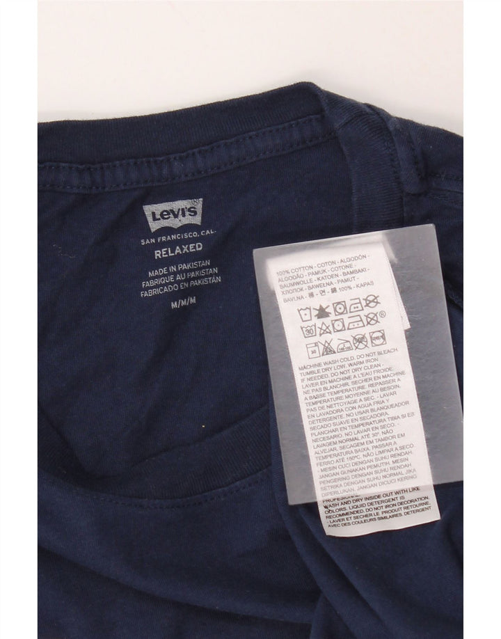 Levi's Herren Relaxed Graphic T-Shirt Top aus Baumwolle in mittlerem Marineblau