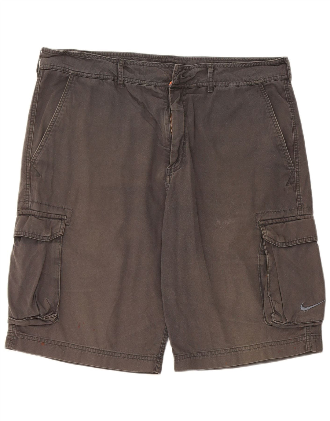 Nike Herre Cargo Shorts W34 Large Grå Bomuld