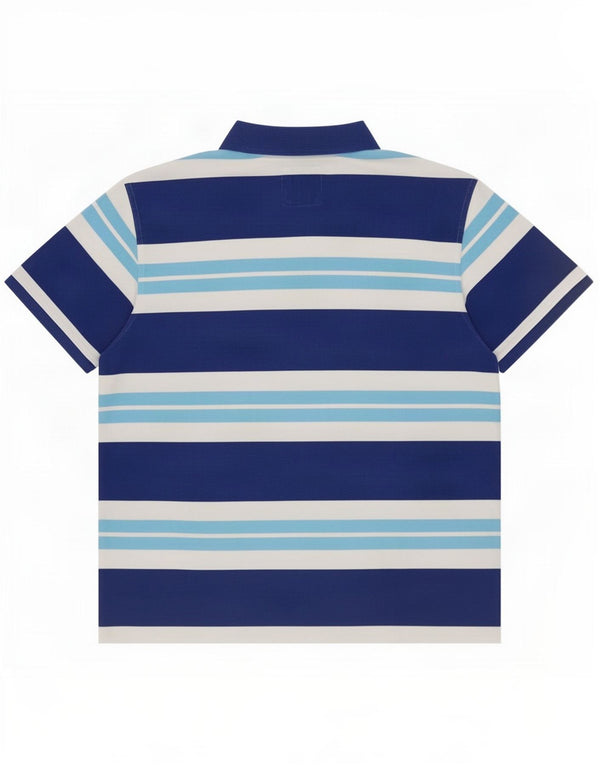 Crew Clothing Polo da uomo 2XL in cotone a righe blu