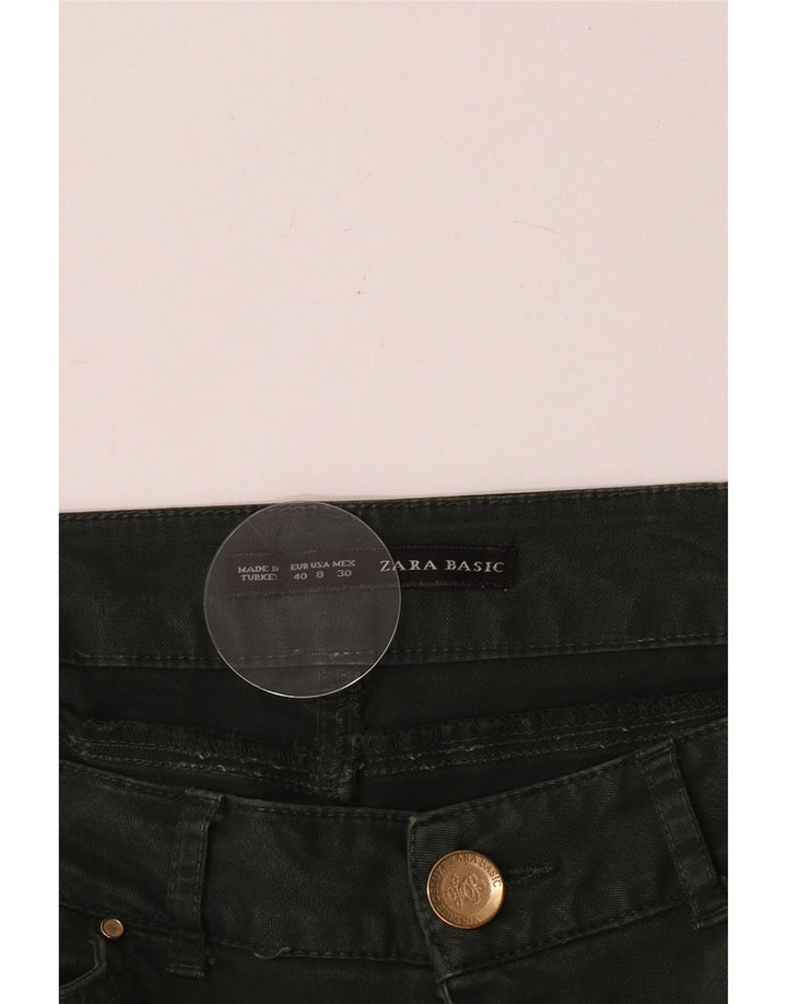 Zara Jean slim court pour femme EU 40 Medium W30 L24 Vert