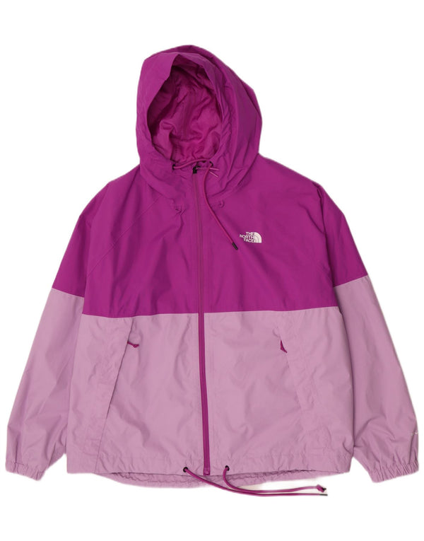 The North Face Damen-Regenjacke mit Kapuze, UK 20 2XL, lila Colourblock-Nylon
