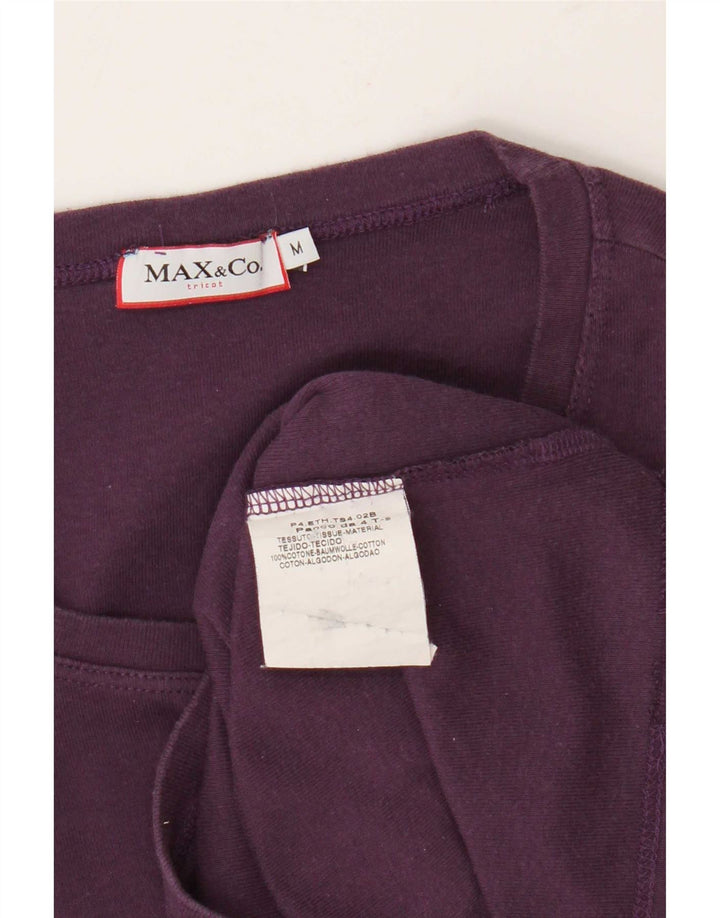 Max & Co. Womens Slim Fit Vest Top UK 12 Medium Purple Cotton