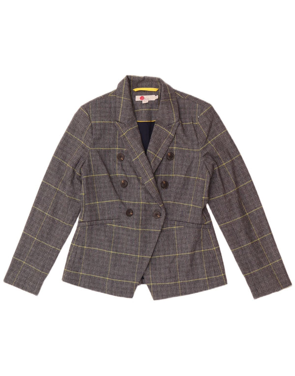 Jachetă Boden pentru femei Mica Blazer UK 10 Mic bleumarin Houndstooth