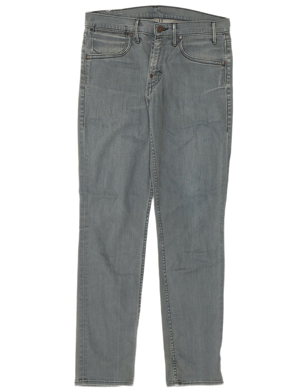 Levi's Mens Slim Jeans W33 L34 Grey Cotton