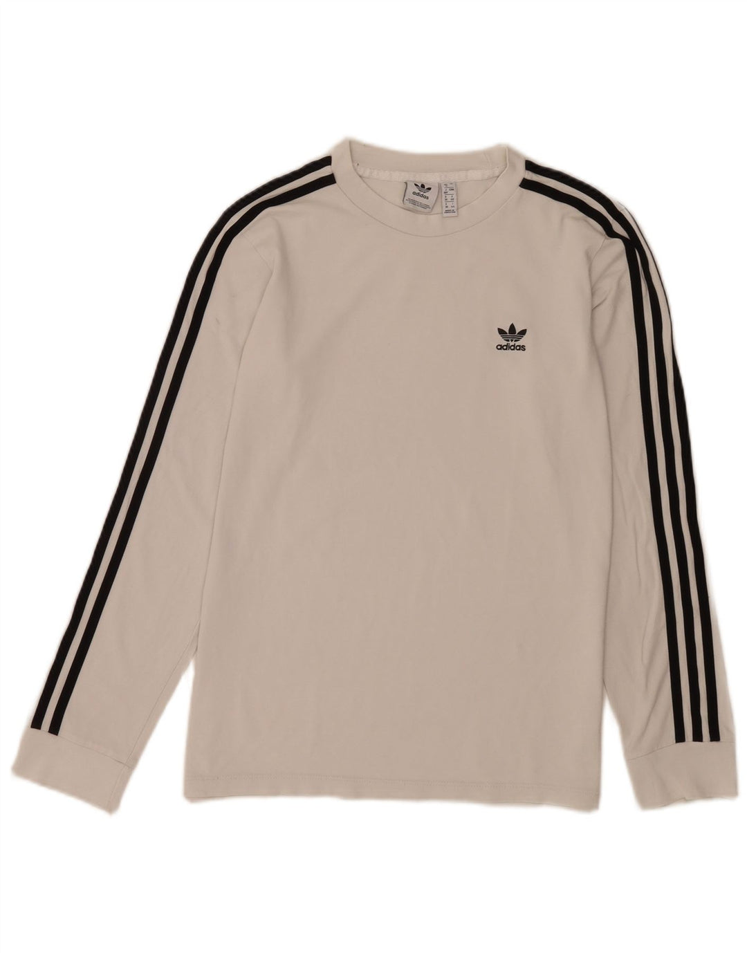 Adidas Damen Top Langarm UK 12 Medium Weiß