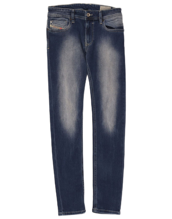 Diesel Niñas Sleenker-j Slim Skinny Jeans 11-12 Años W26 L28 Algodón Azul