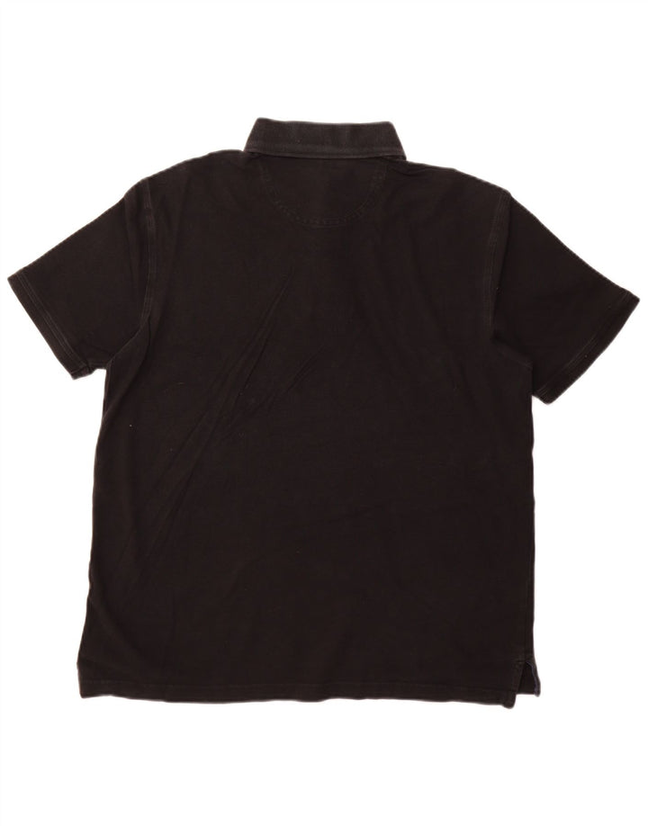 IZOD Mens Polo Shirt Large Black