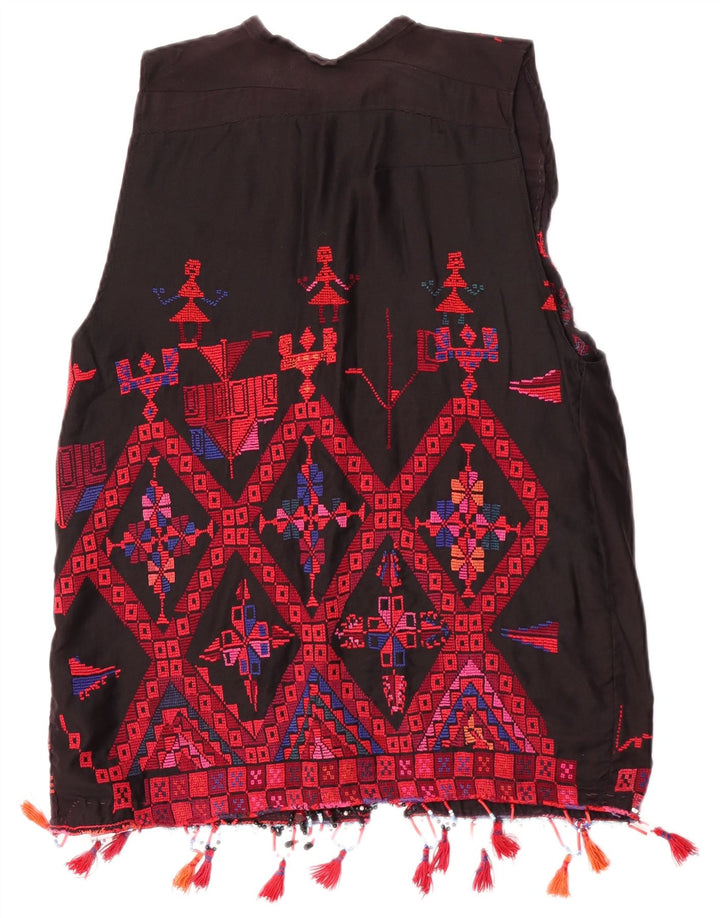Vintage damevest UK 14 Medium Multicolored Geometric Aztec