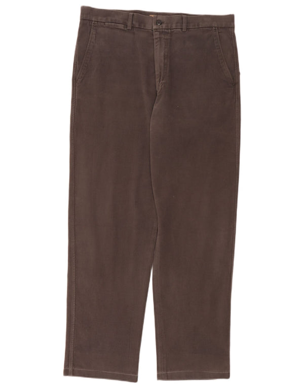 Pantaloni chino dritti da uomo Avirex W36 L32 in cotone grigio