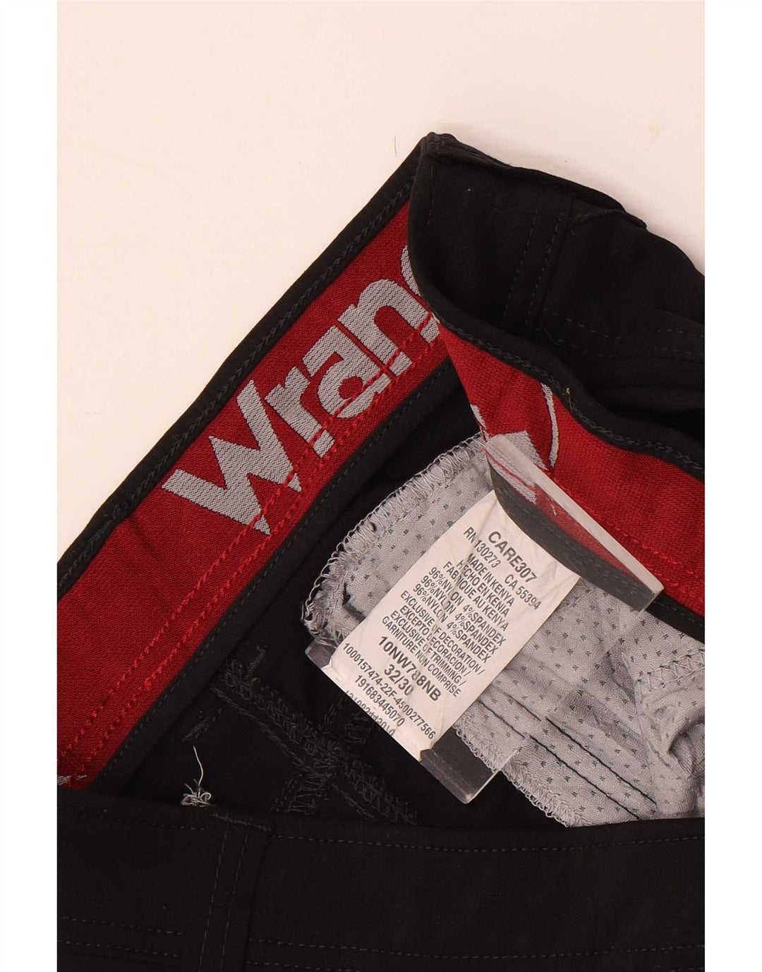 Wrangler Mens Slim Cargo Trousers W32 L30 Black Nylon