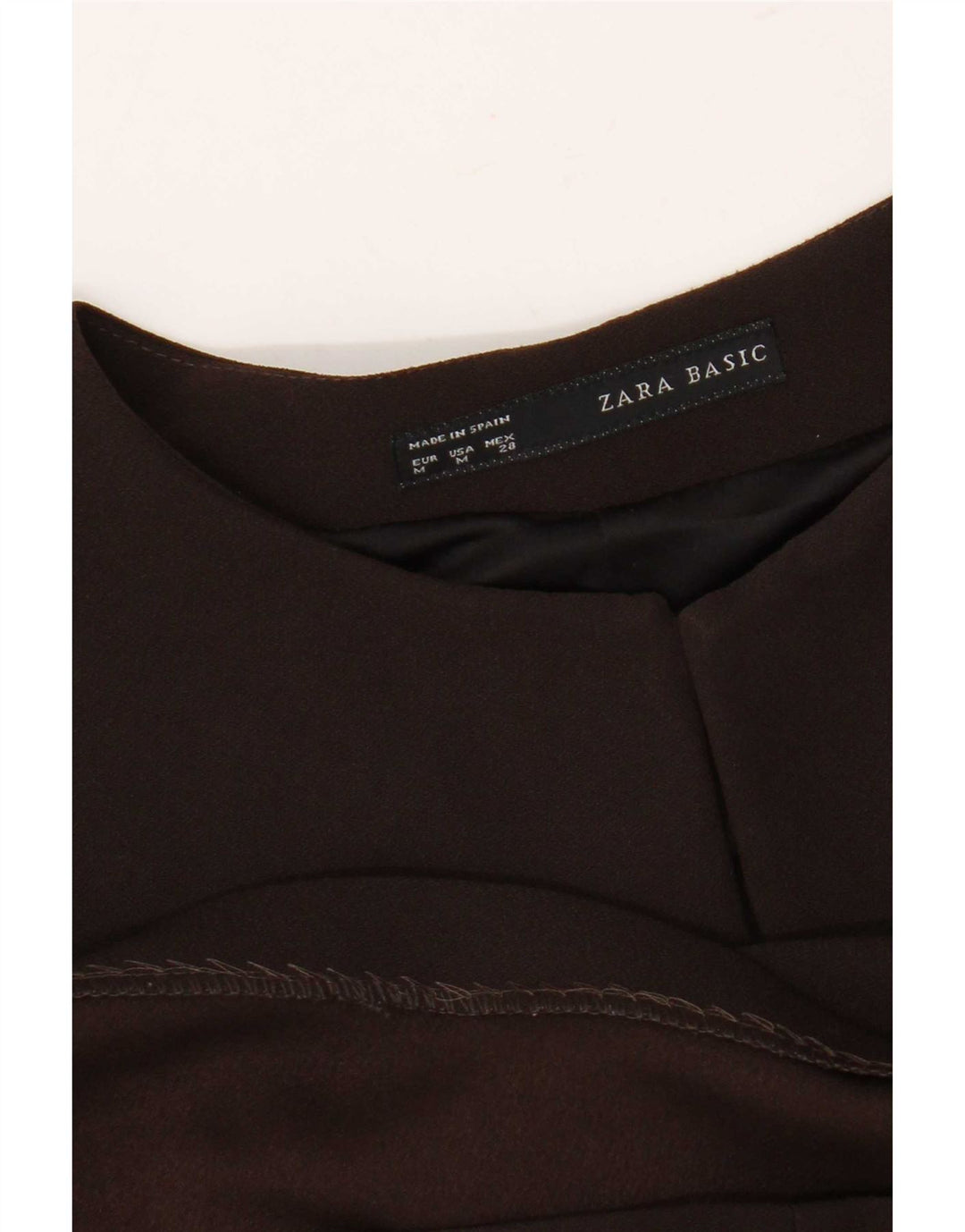 Zara Dame Langærmet Skift Kjole UK 14 Medium Sort