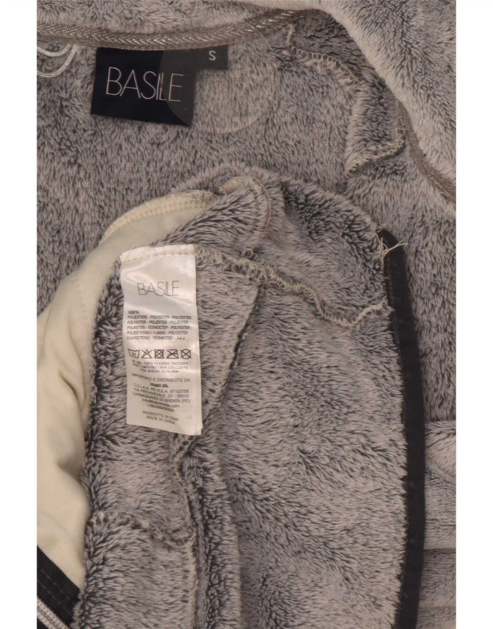 Basile Chaqueta polar para mujer UK 10 Small Gris Poliéster