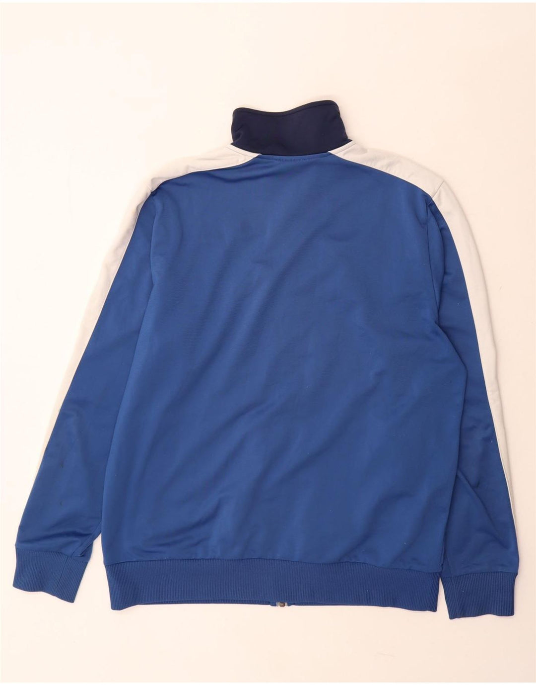Puma Veste de survêtement pour homme Large Bleu Colorblock Polyester