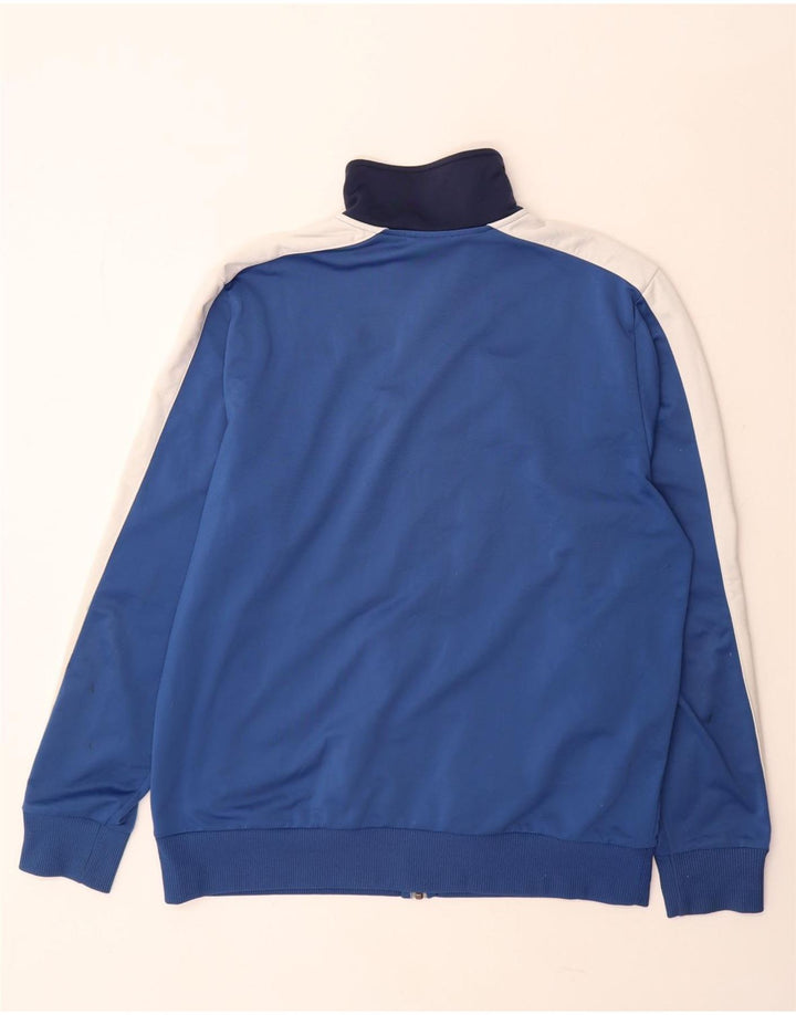 Puma Veste de survêtement pour homme Large Bleu Colorblock Polyester