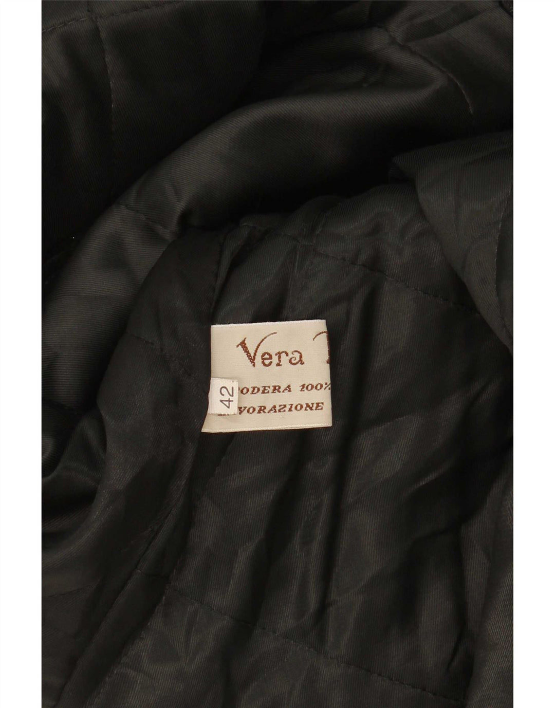 Vintage Womens Oversized Leather Coat IT 42 Medium Black
