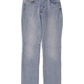 LEVI'S Damen 505 Straight Jeans US 8 Medium W29 L32 Blaue Baumwolle
