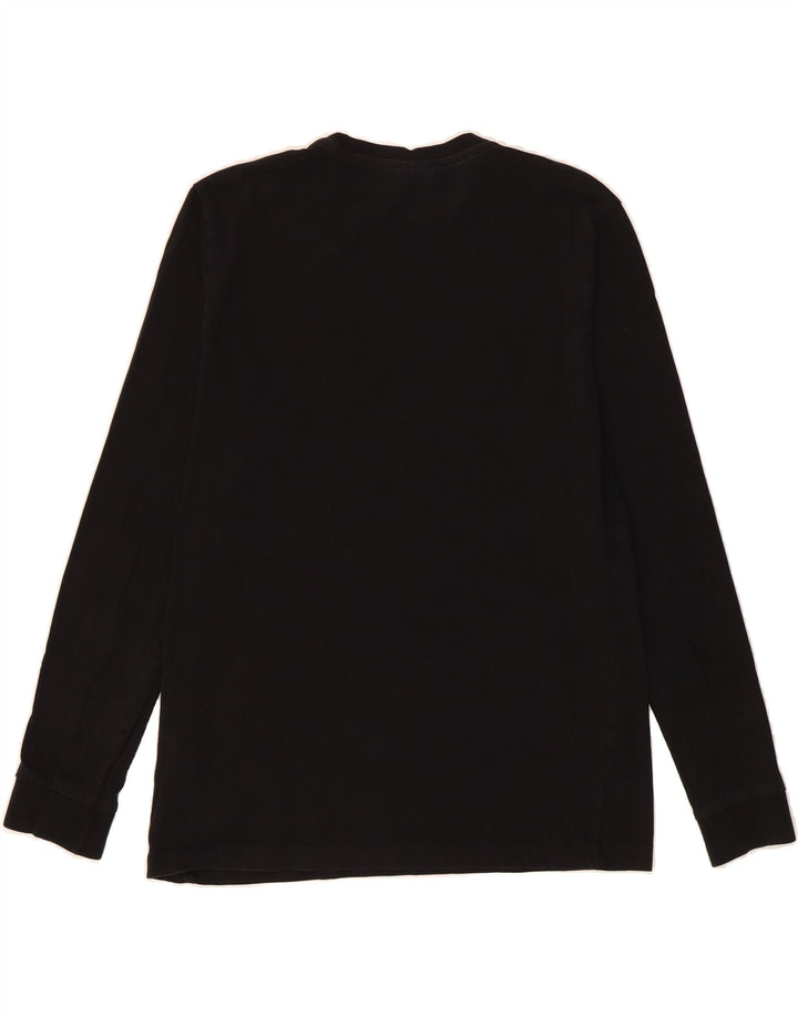 KAPPA Womens Top Long Sleeve UK 16 Large Black Cotton Vintage Kappa and Second-Hand Kappa from Messina Hembry 