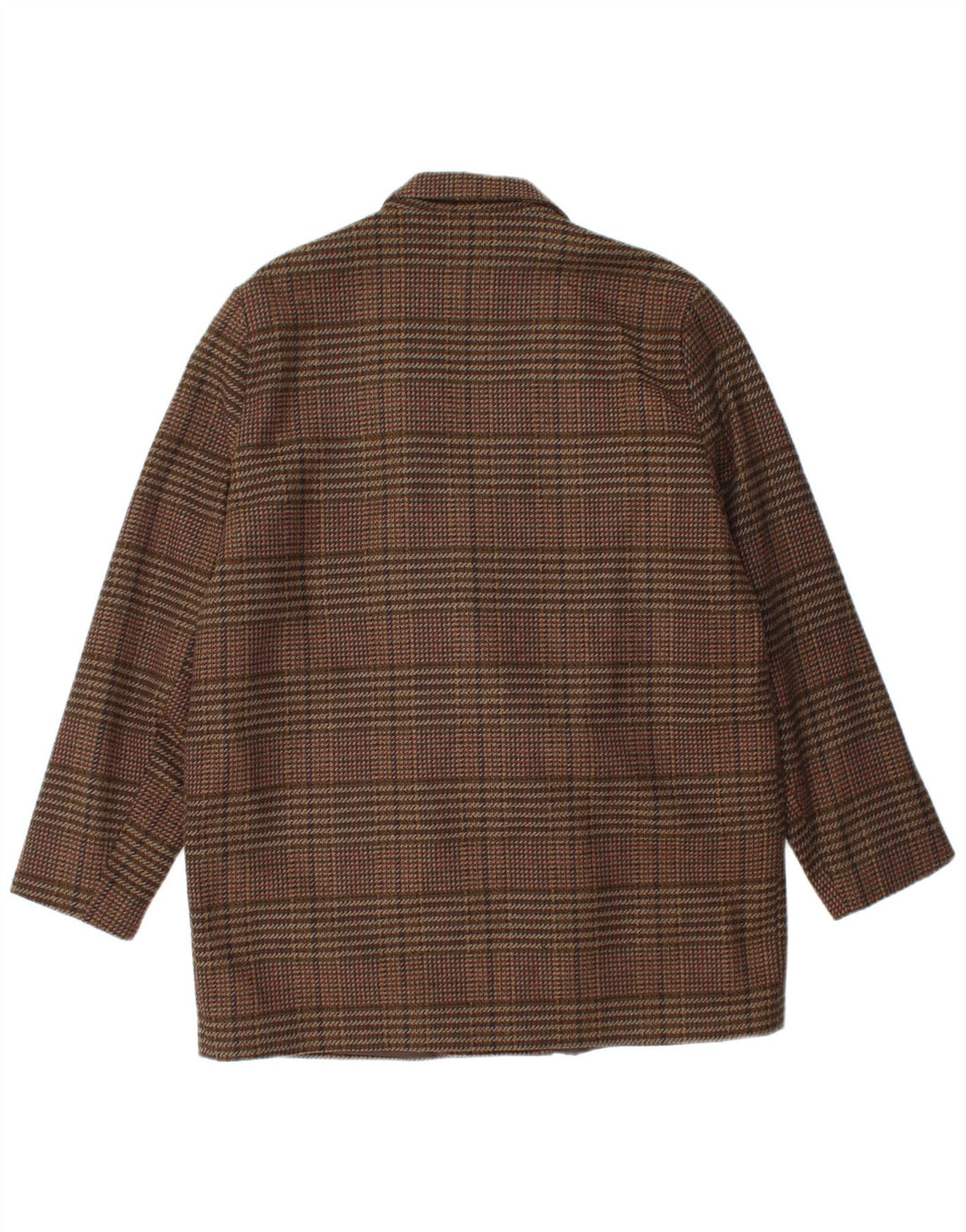 ETAM Veste Blazer Croisée Femme US 16 2XL Marron Carreaux Acrylique