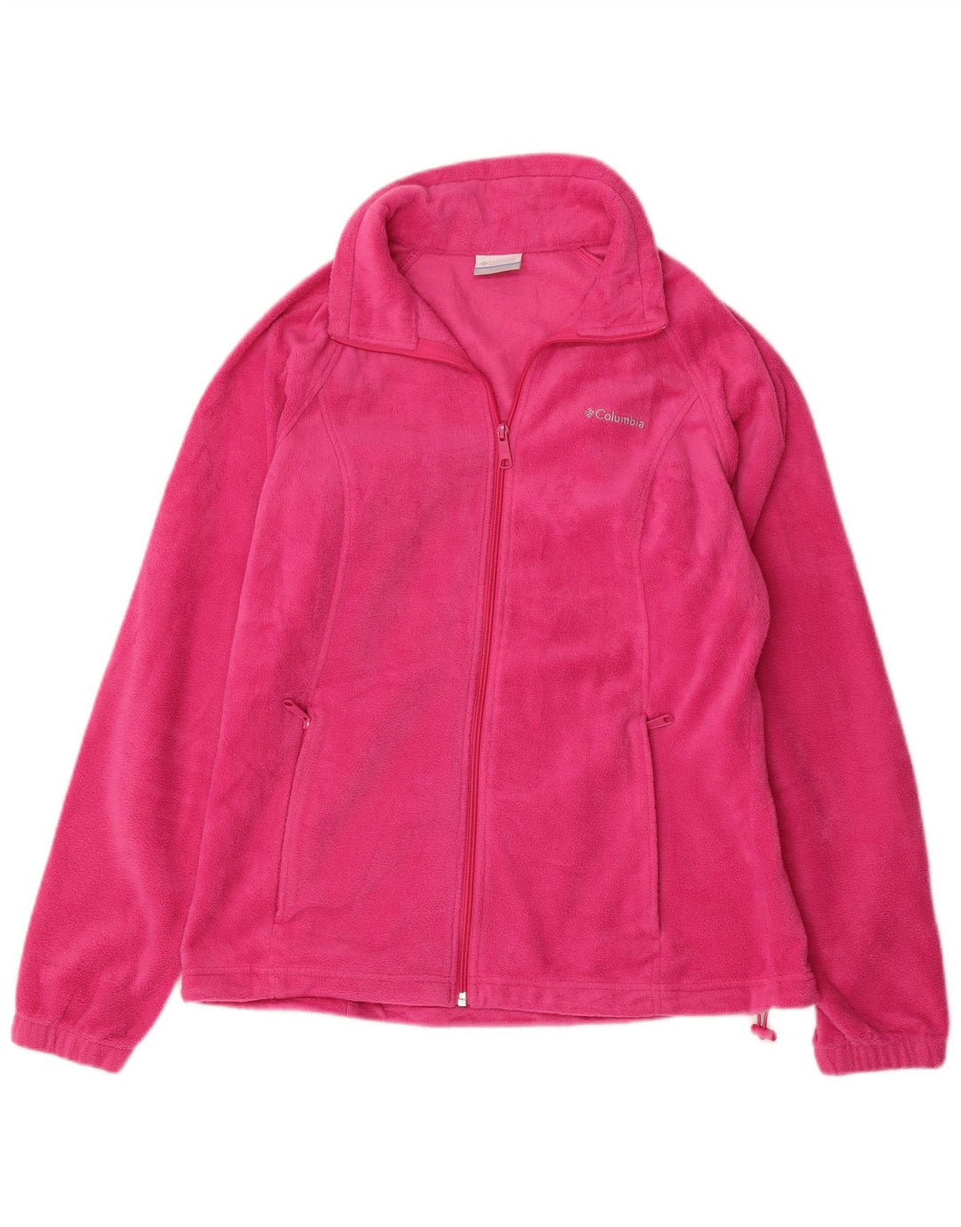 COLUMBIA Womens Fleece Jacket UK 16 Large Pink Polyester