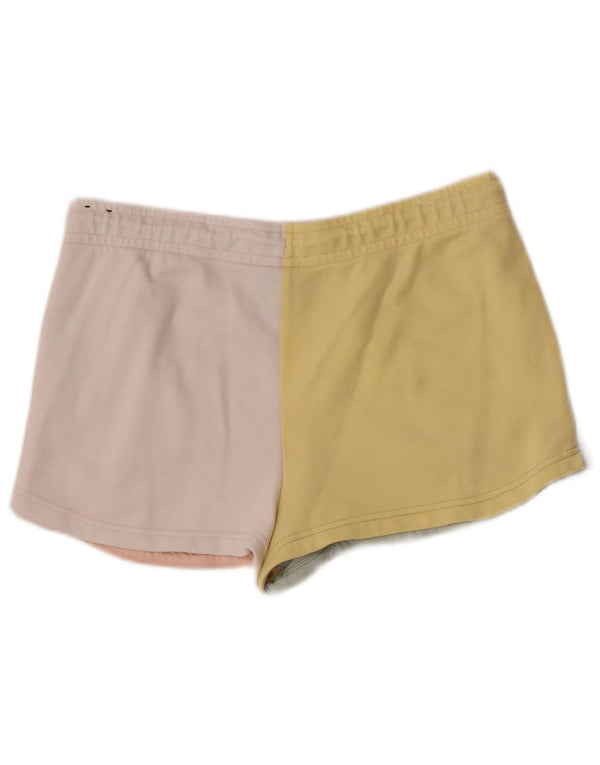 Nike Short de sport pour femme UK 16 Large en coton color block multicolore