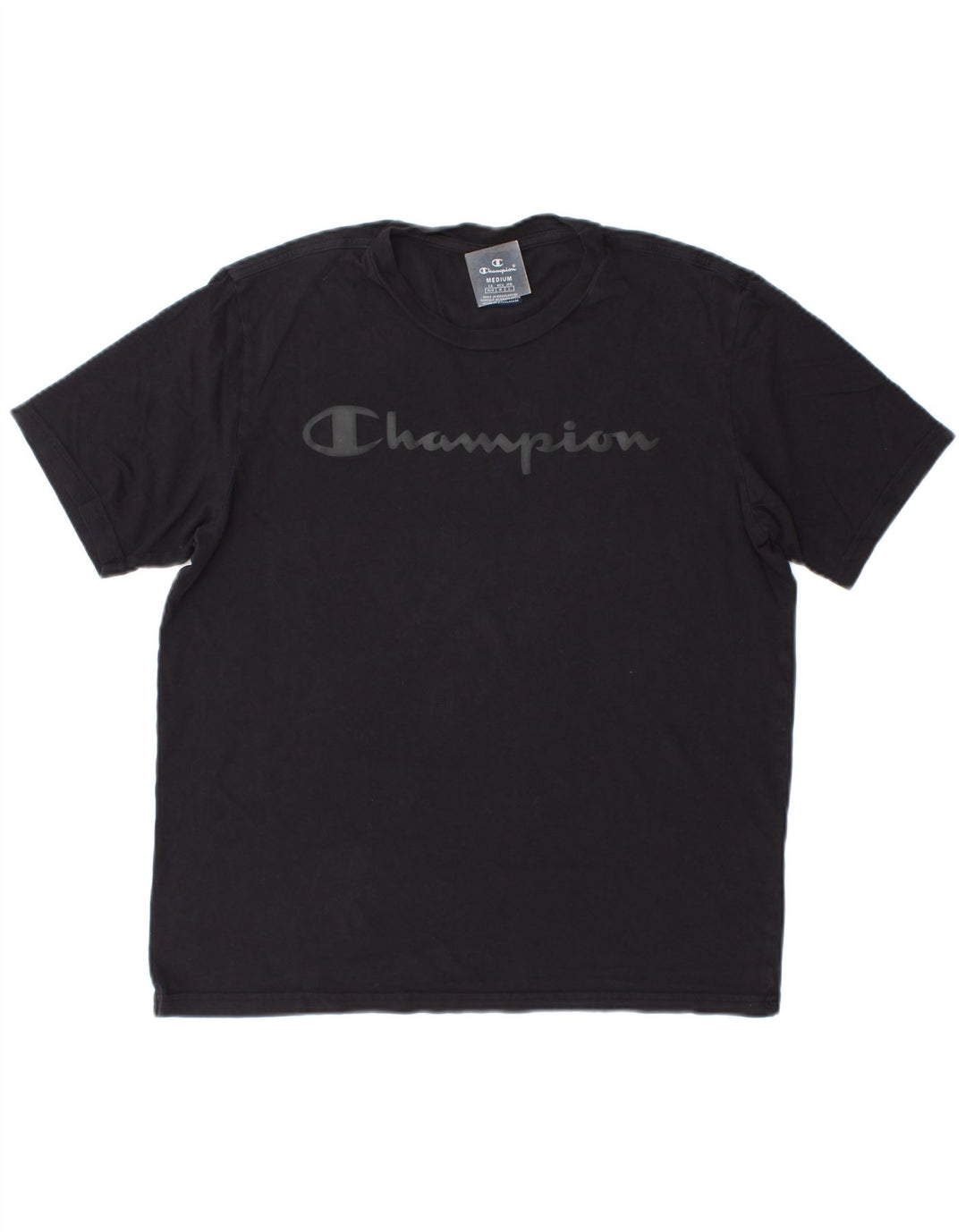 Champion Mens Graphic T-Shirt Top Medium Navy Blue