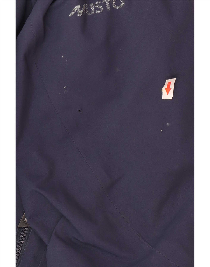 Musto Ανδρικό μπουφάν βροχής με κουκούλα UK 40 Large Navy Blue Polyester