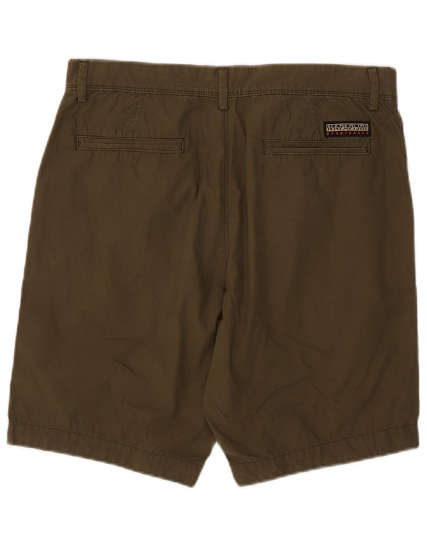Napapijri Mens Chino Shorts Medium W32 Khaki Cotton