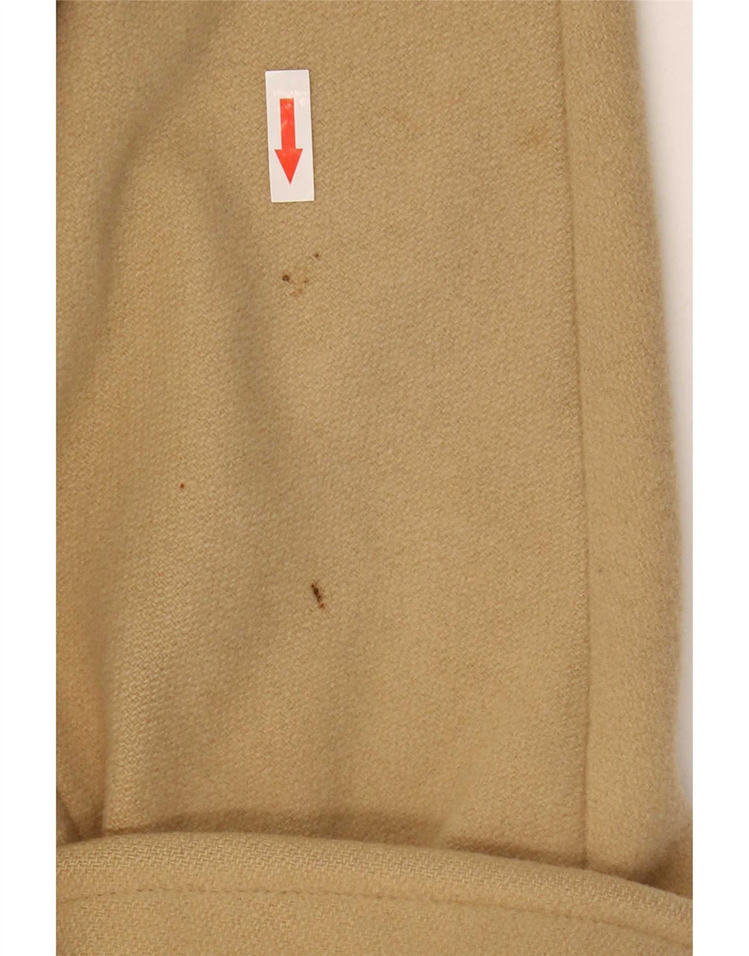 Marks & Spencer Womens Double Breasted Coat UK 12 Medium Beige Wool