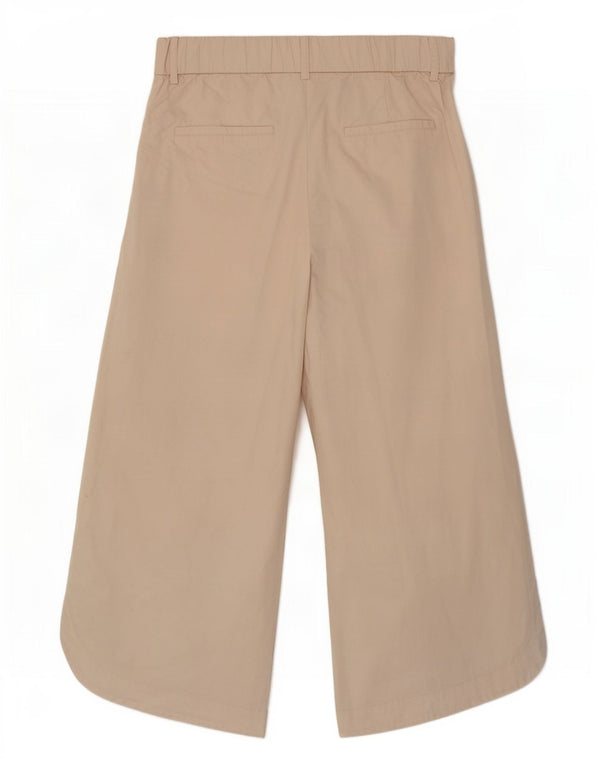 Zara Dame Loose Fit Harem Bukser Small W26 L24 Beige Bomuld