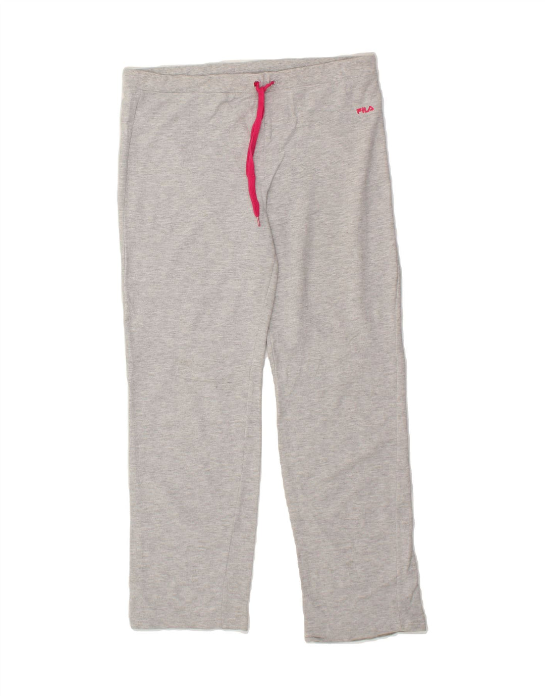 FILA Womens Tracksuit Trousers UK 16 Large  Grey Cotton Vintage Fila and Second-Hand Fila from Messina Hembry 