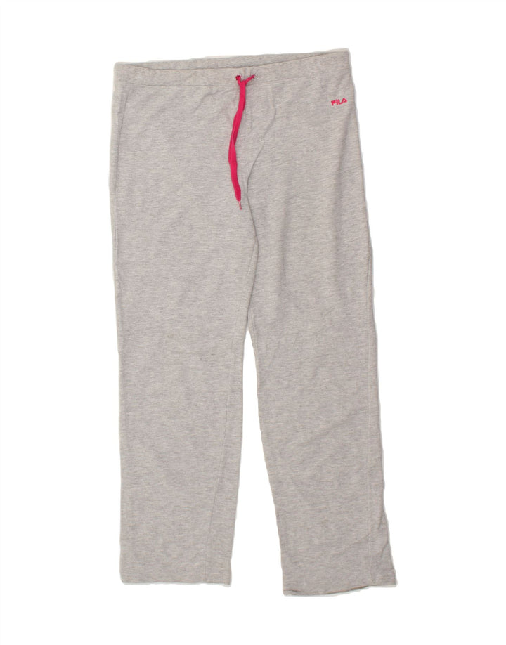 FILA Womens Tracksuit Trousers UK 16 Large  Grey Cotton Vintage Fila and Second-Hand Fila from Messina Hembry 