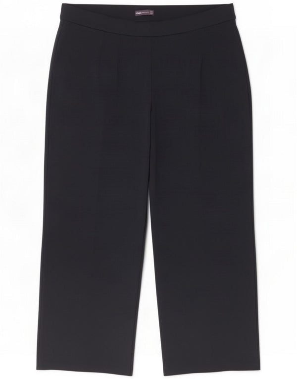 Marks & Spencer Damen Freizeithose mit hoher Taille, UK 22 3XL W40 L28 Navy Bl