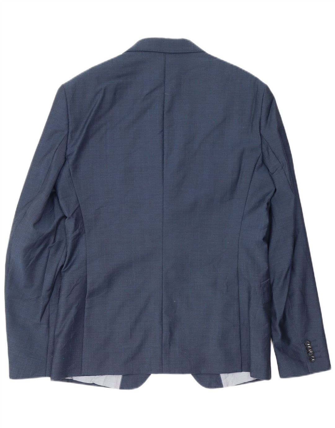 Zara Mens Tailored Fit 2 Button Blazer Jacket EU 50 Medium Navy Blue