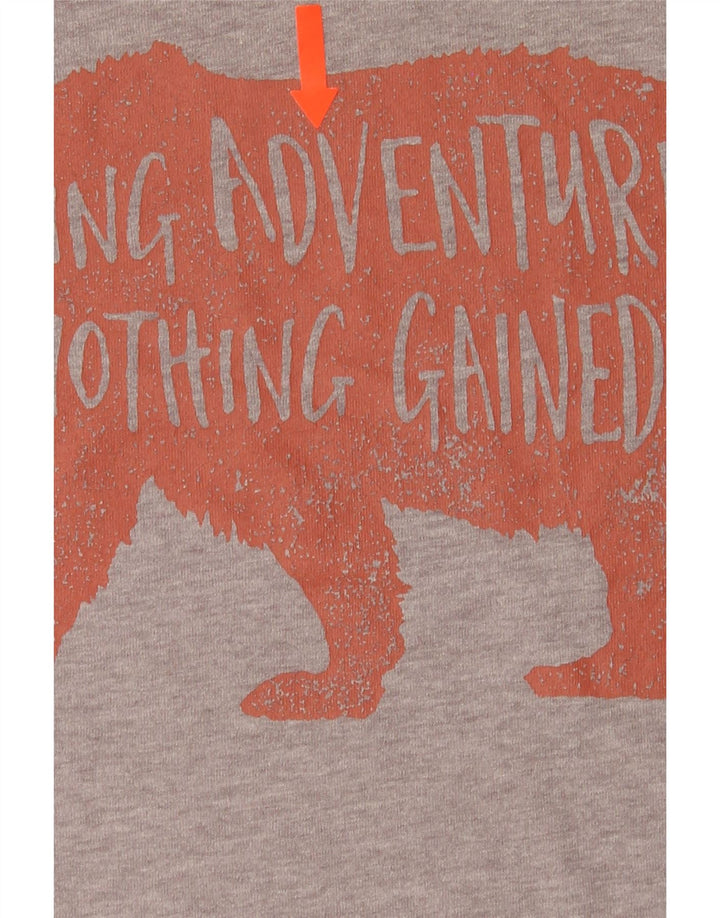 EDDIE BAUER Mens Graphic T-Shirt Top 2XL Grey Cotton Vintage Eddie Bauer and Second-Hand Eddie Bauer from Messina Hembry 