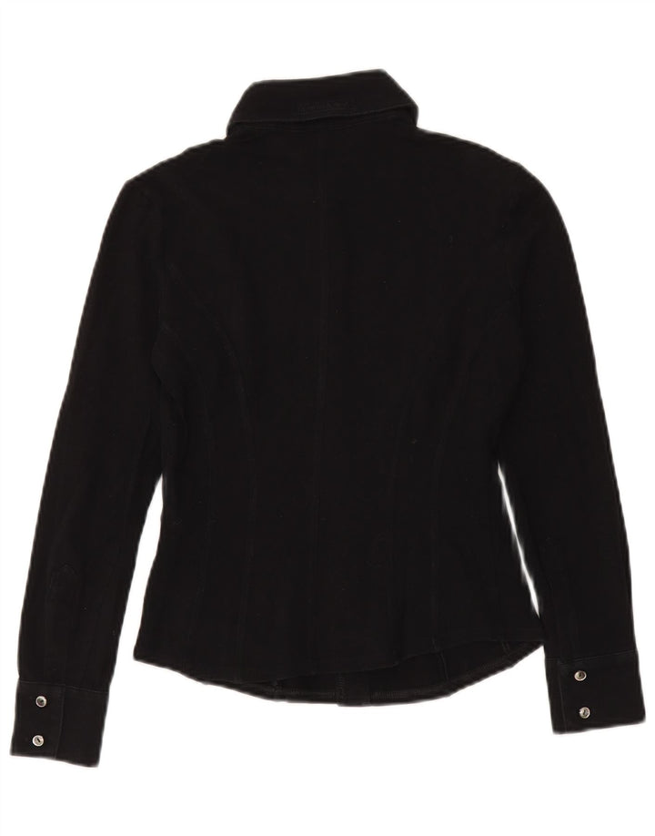 Penny Black Womens Shirt UK 10 Small Black Cotton