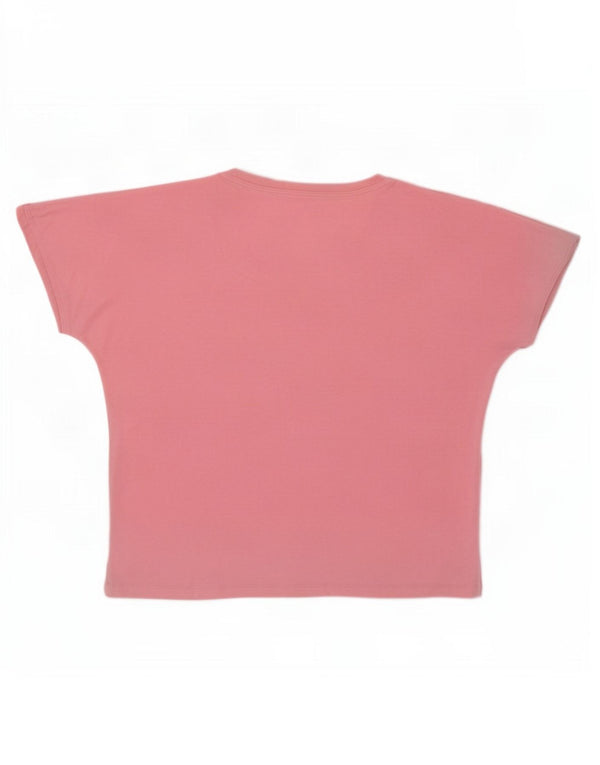 Женская футболка оверсайз Jack Wills Top UK 10 Small Pink Cotton