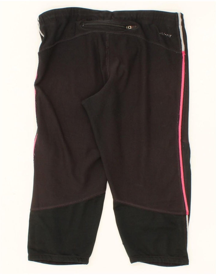 NIKE Womens Dri Fit Bermuda Sport Shorts UK 12 Medium  Black Vintage Nike and Second-Hand Nike from Messina Hembry 