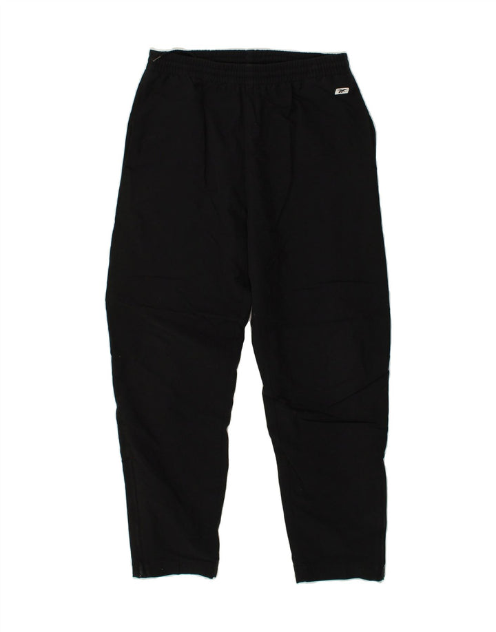 REEBOK Womens Tracksuit Trousers UK 2 2XS Black Polyester | Vintage Reebok | Thrift | Second-Hand Reebok | Used Clothing | Messina Hembry 