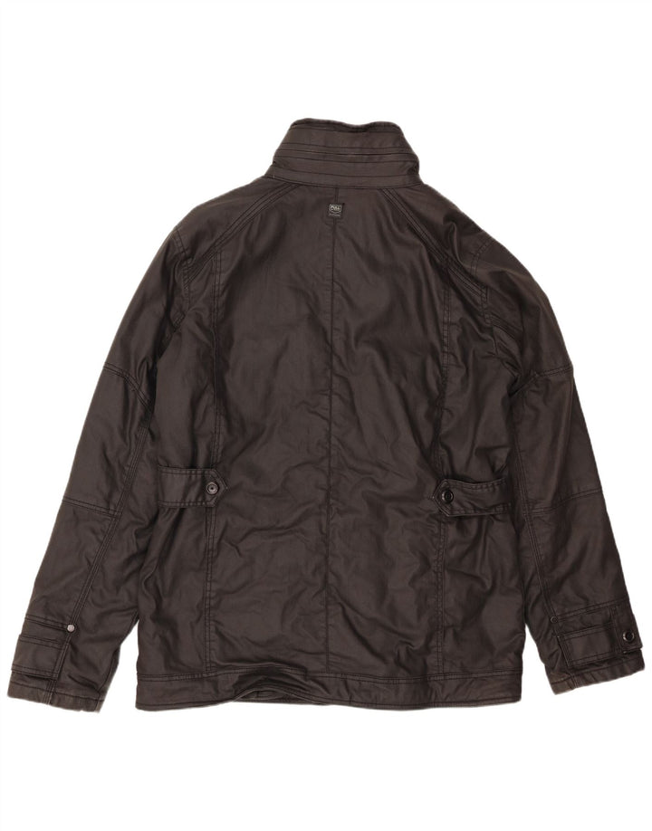 PULL & BEAR Mens Utility Jacket UK 42 XL Black