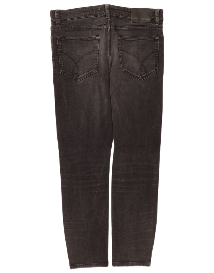 Calvin Klein Mens Slim Jeans  W34 L28 Grey Cotton