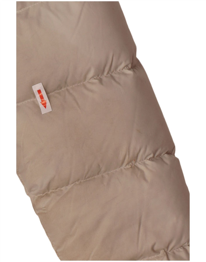 Marmot Dame Hætte Polstret Frakke UK 10 Small Off White Polyester
