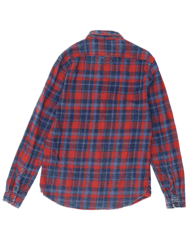 Zara Herre Slim Fit Flanellskjorte Medium Rød Ternet
