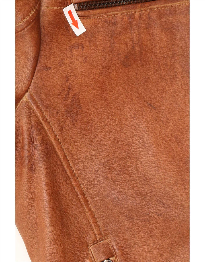 Trapper Veste en cuir pour homme IT 56 3XL Cuir marron