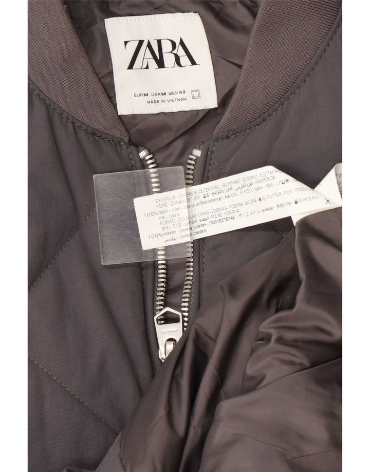 Męska ocieplana kurtka Zara UK 38 Średni szary nylon