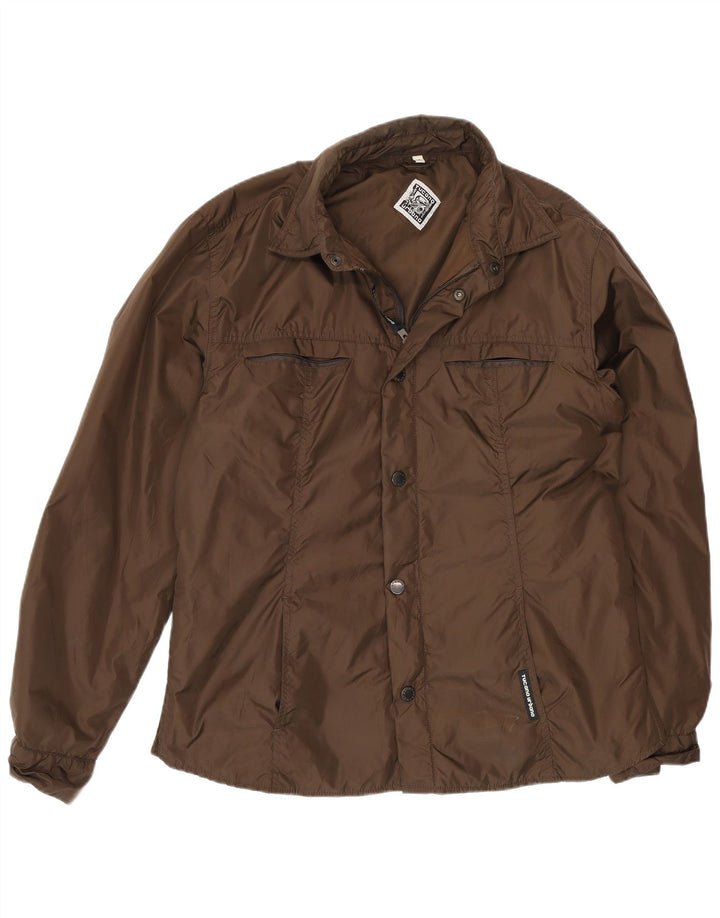 Tucano Urbano Mens Utility Jacket UK 38 Medium Brown Nylon