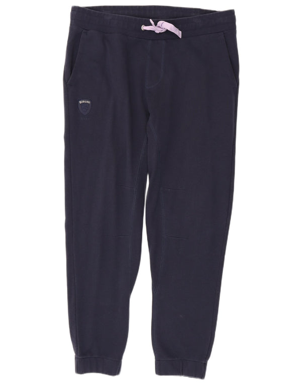 Męskie spodnie dresowe Blauer Joggers, duże, granatowe, bawełniane