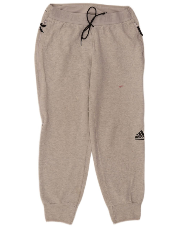 Pantaloni da tuta con grafica Adidas da donna Pantaloni da jogging UK 12/14 Grigio medio