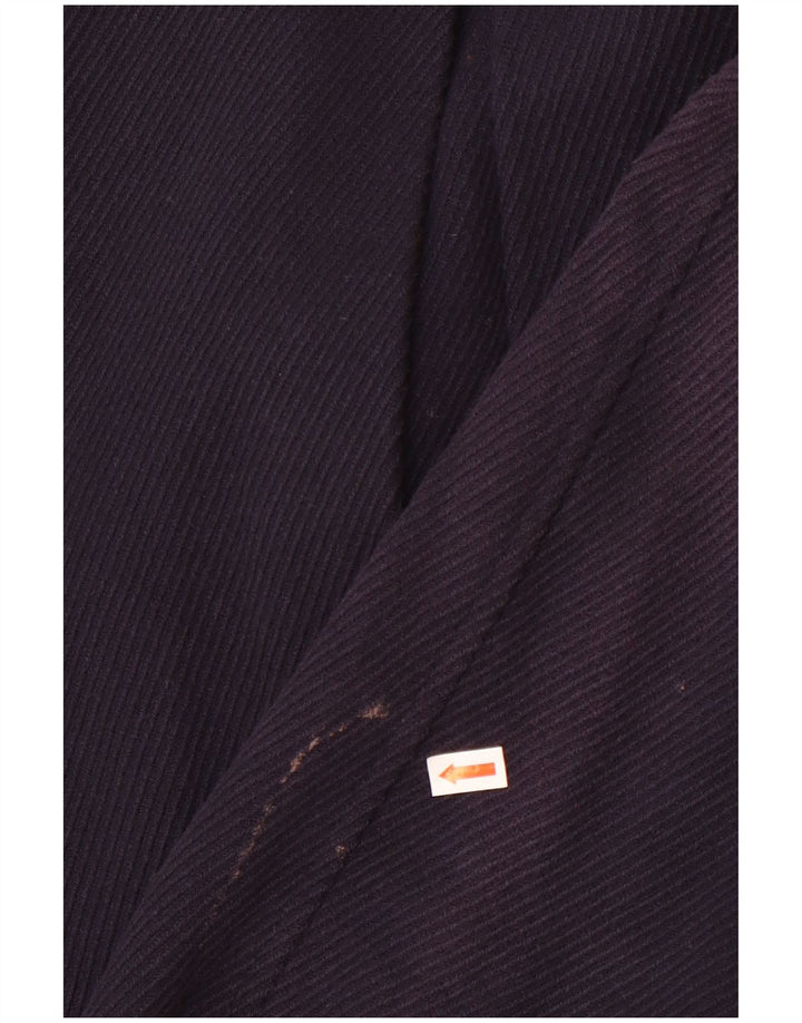 Armani Exchange Womens Double Breasted Crop Bomber Jacket UK 6 XS Navy Blue